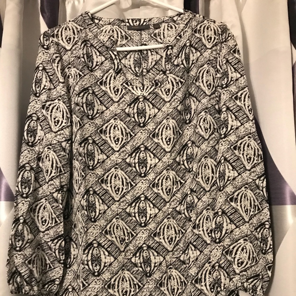 Scoop neck silk blouse size S